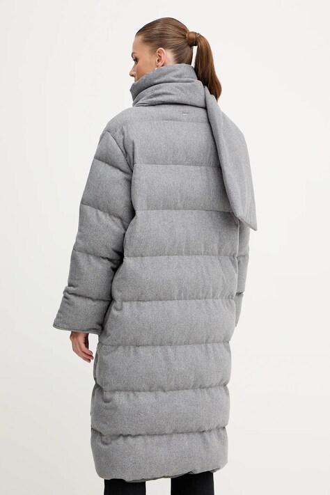 Двостороння куртка з домішкою вовни BOSS Pashiza — AW25-KUD136, сірий — фото 3