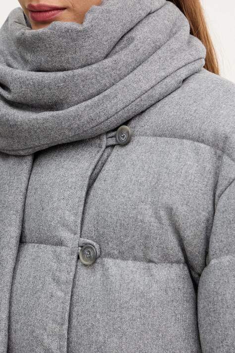Двостороння куртка з домішкою вовни BOSS Pashiza — AW25-KUD136, сірий — фото 9