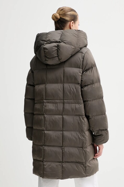 Calvin Klein kurtka kolor brązowy zimowa oversize LV044D541G
