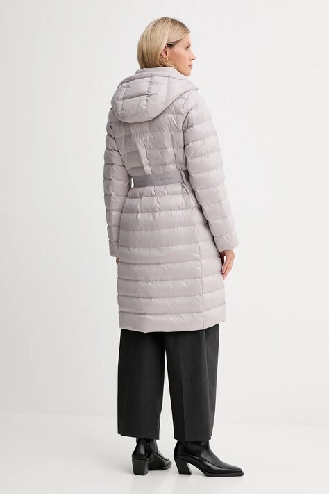 Calvin Klein kurtka kolor szary zimowa LV044D543G