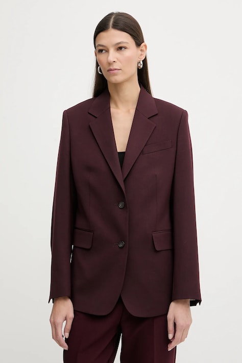 Σακάκι με προσθήκη μάλλινου υφάσματος Filippa K χρώμα: πορτοκαλί, 31825