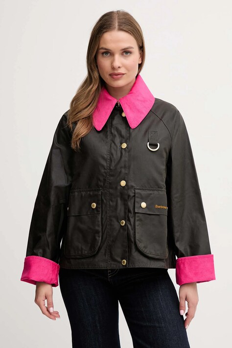 Barbour jachetă de bumbac Icons Spey culoarea verde, de tranziție, LWX1515