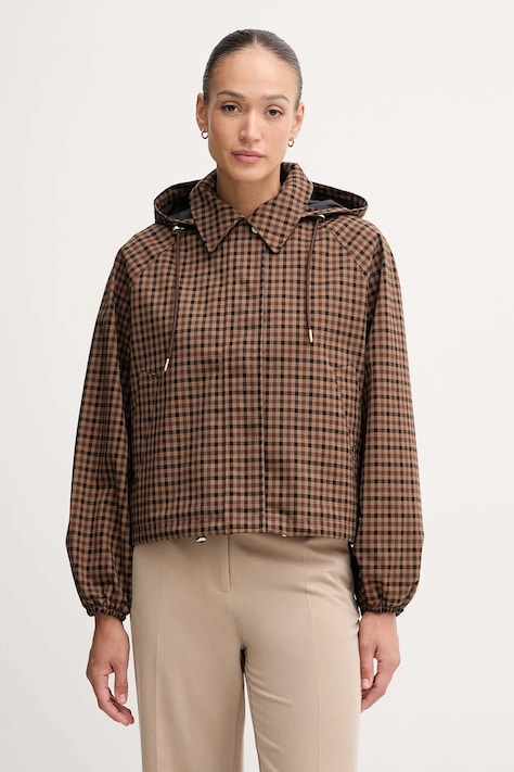 Куртка Barbour AUDREY колір коричневий демісезонна oversize LSP0256