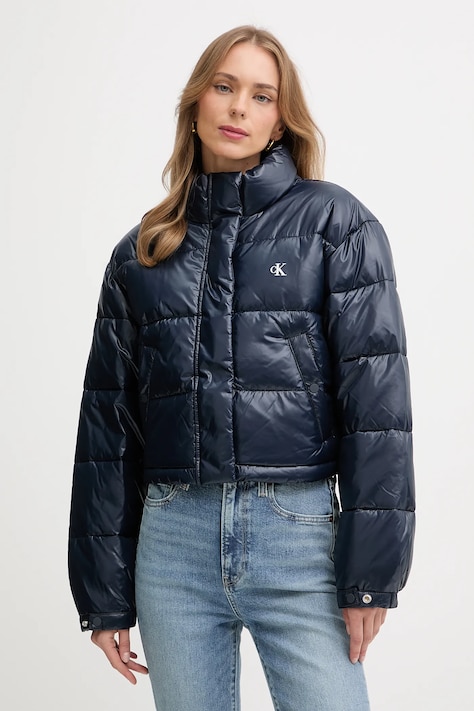 Куртка Calvin Klein Jeans колір синій зимова LV047D504G