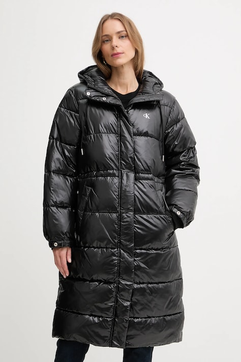 Μπουφάν Calvin Klein Jeans χρώμα: μαύρο, LV047D506G