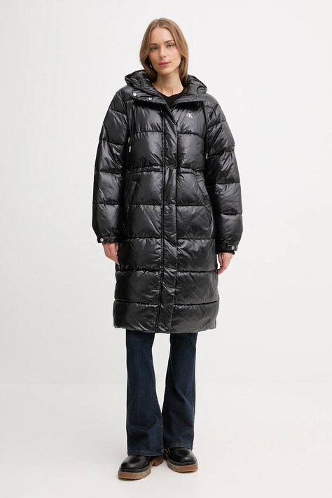Calvin Klein Jeans kurtka kolor czarny zimowa LV047D506G