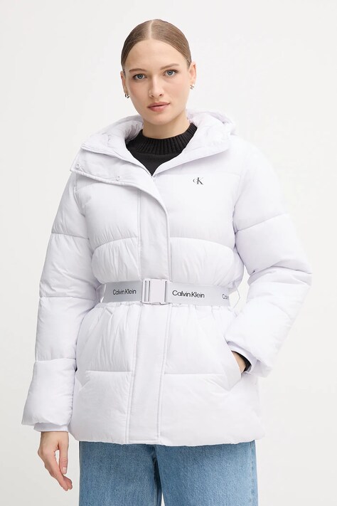Куртка Calvin Klein Jeans цвет фиолетовый зимняя LV047D507G