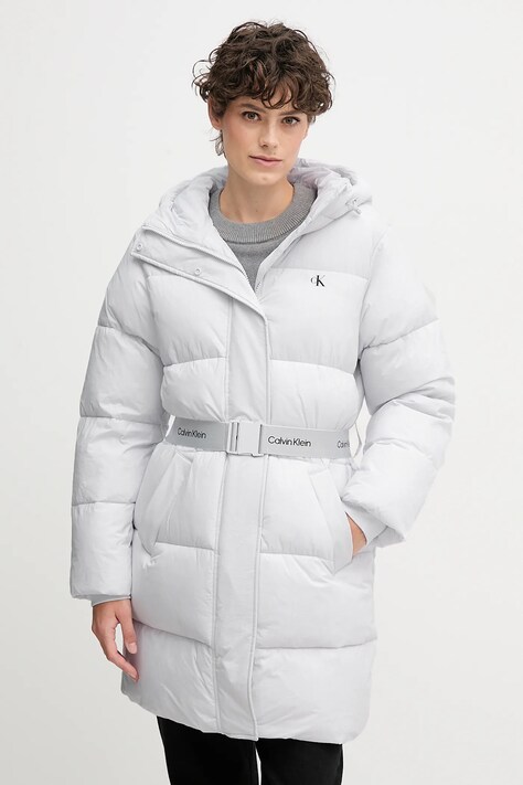 Μπουφάν Calvin Klein Jeans χρώμα: μοβ, LV047D508G