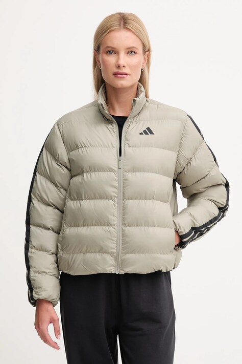 adidas kurtka Essentials Climawarm kolor zielony przejściowa JX7809