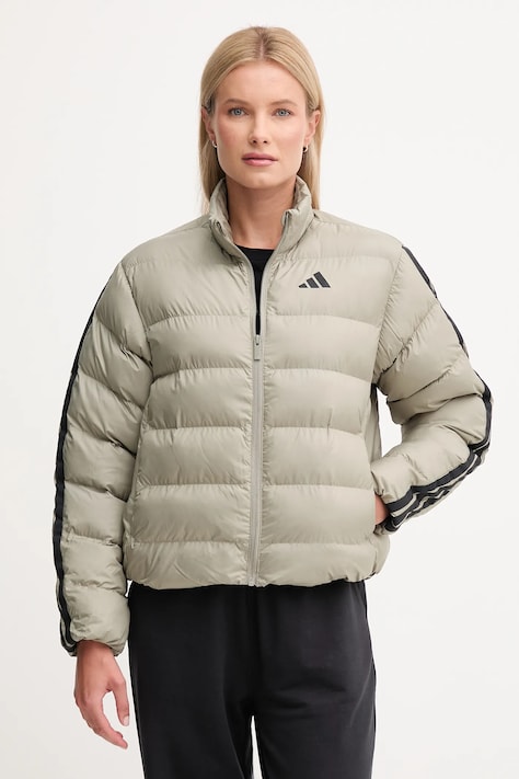 Bunda adidas Essentials Climawarm zelená barva, přechodná, JX7809