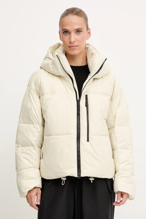 Яке adidas by Stella McCartney в бежово зимен модел с уголемена кройка JV8548