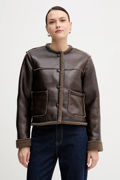 Hoss Intropia kurtka kolor brązowy przejściowa 5452476