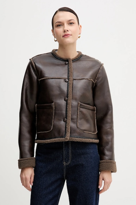 Hoss Intropia kurtka kolor brązowy przejściowa 5452476