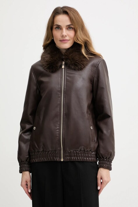 Morgan kurtka kolor brązowy przejściowa GEMPER