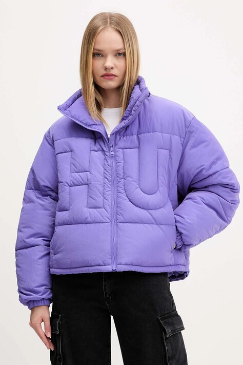 Jakna Hugo Blue boja: ljubičasta, za zimu, 50546372