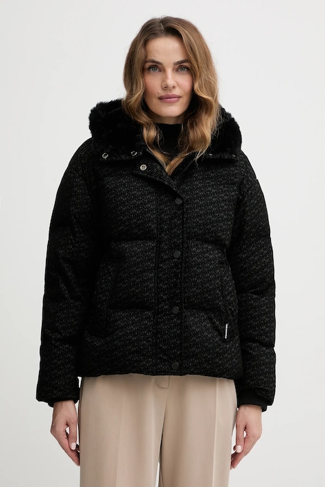 Karl Lagerfeld kurtka kolor czarny zimowa A4W15042