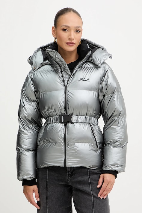 Куртка Karl Lagerfeld цвет серебрянный зимняя A4W15066