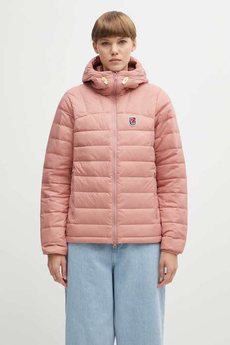 Fjallraven kurtka puchowa Expedition kolor różowy przejściowa F86122