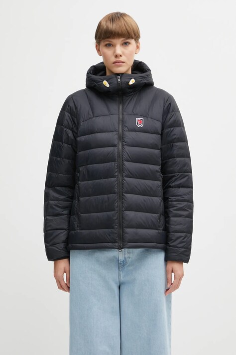 Páperová bunda Fjallraven Expedition čierna farba, prechodná, F86122