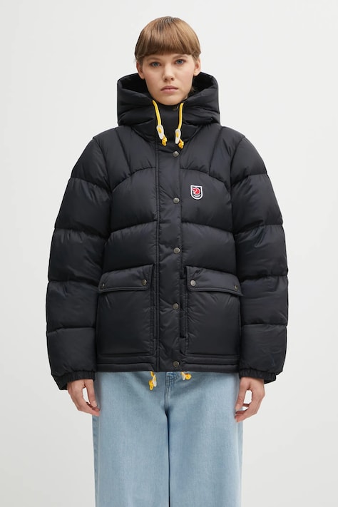 Péřová bunda Fjallraven Expedition černá barva, zimní, F89995