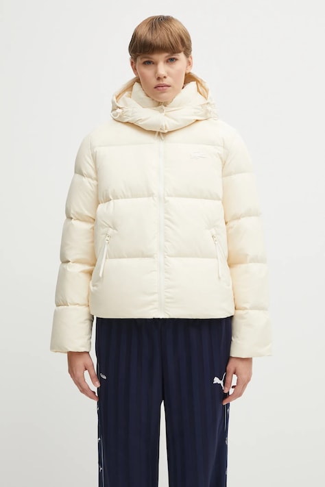 Lacoste down jacket beige color BF3262