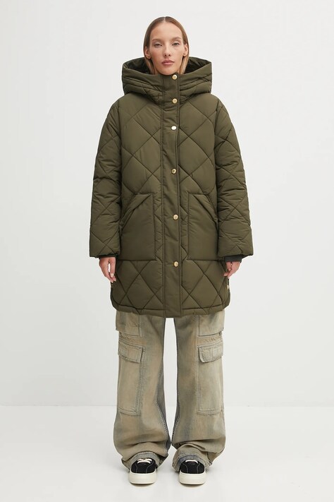 Barbour kurtka Kailyn Puffer Jacket kolor zielony zimowa LQU1843OL51