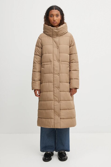 Bunda Barbour Freya Puffer Jacket hnedá farba, zimná, LQU1848BE54