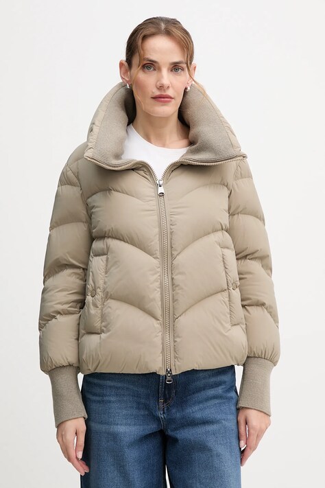 Пуховая куртка Hetrego INARA цвет зелёный зимняя oversize 8P611