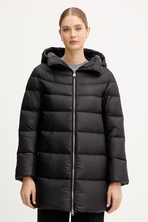Пухова куртка Hetrego HANNA колір чорний зимова oversize 8P602