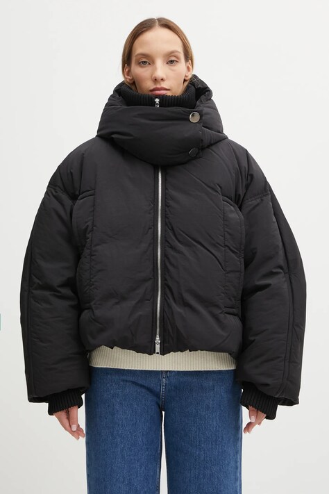Sportmax kurtka puchowa GLIZIA kolor czarny zimowa oversize 2522486012600