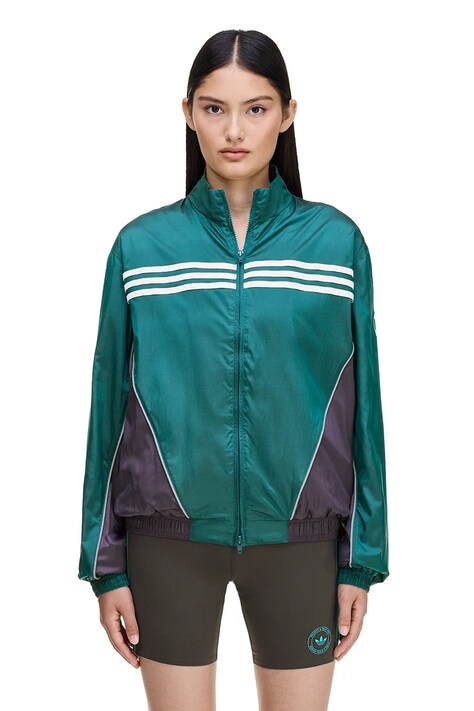 adidas Originals kurtka adidas Originals x Sporty & Rich kolor zielony przejściowa oversize KA7990