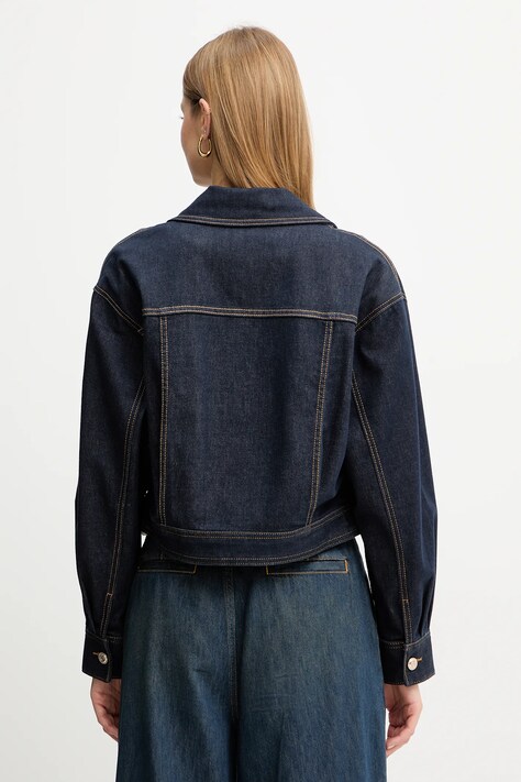 Morgan джинсова куртка жіноча з бавовною — AW25-KUD1DL, темно-синій — фото 3