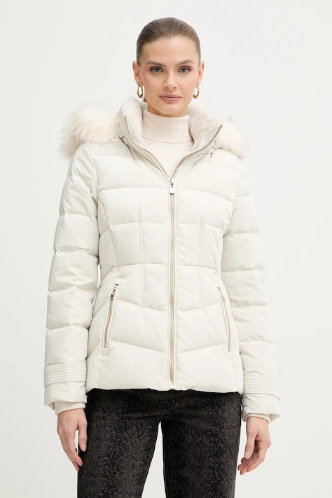 Morgan kurtka puchowa kolor beżowy zimowa GITELA