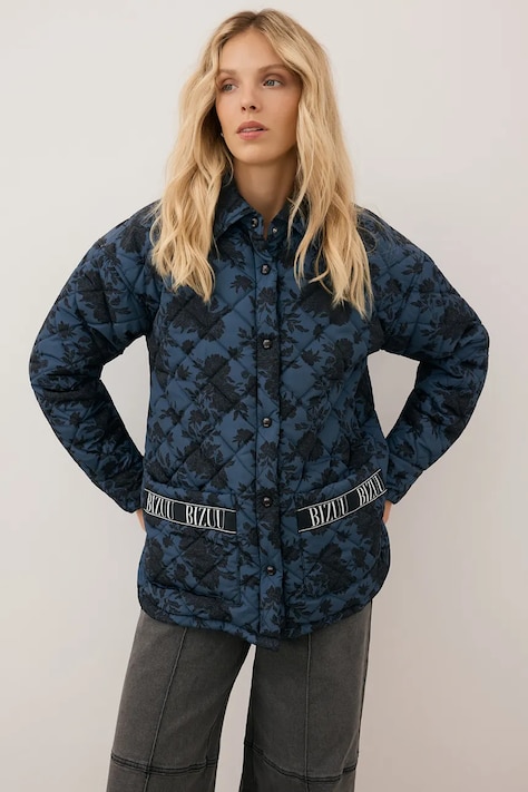 Bizuu rövid kabát MARIN átmeneti, oversize, MARIN GRAFITOWY