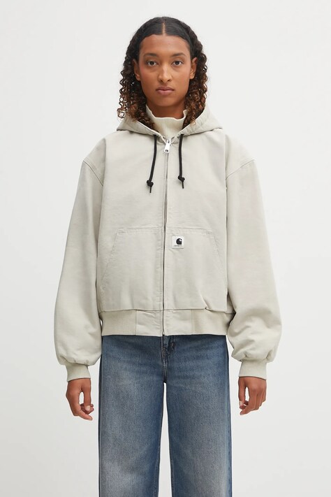 Бавовняна куртка Carhartt WIP W'''''''' OG Active Jacket колір бежевий демісезонна I035673.2LP4O