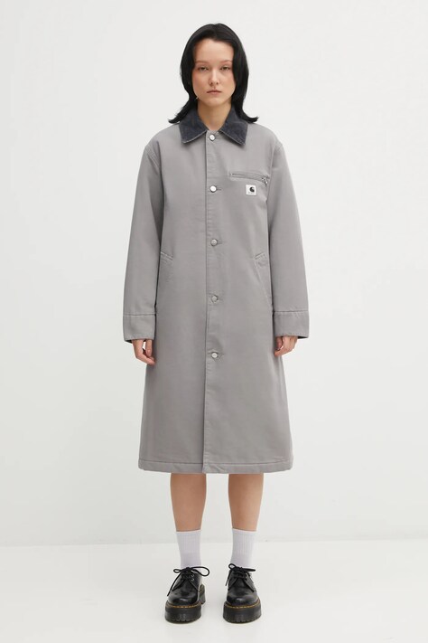 Джинсовая куртка Carhartt WIP W' Webster Coat цвет серый демисезонная I035676.3D306