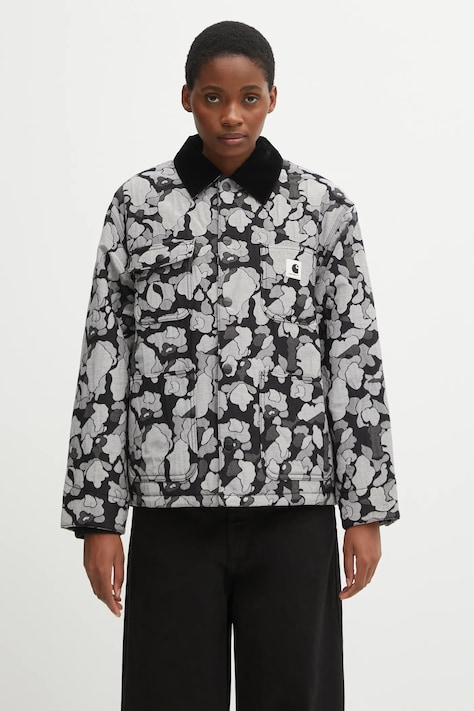 Μπουφάν Carhartt WIP W' Tapestry Chore Coat χρώμα: γκρι, I035315.3CIXX