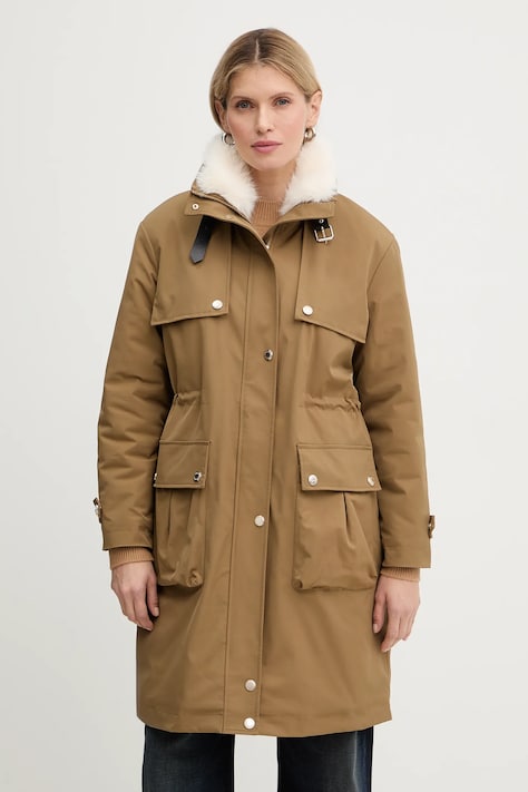 Morgan kurtka kolor zielony zimowa GAPI