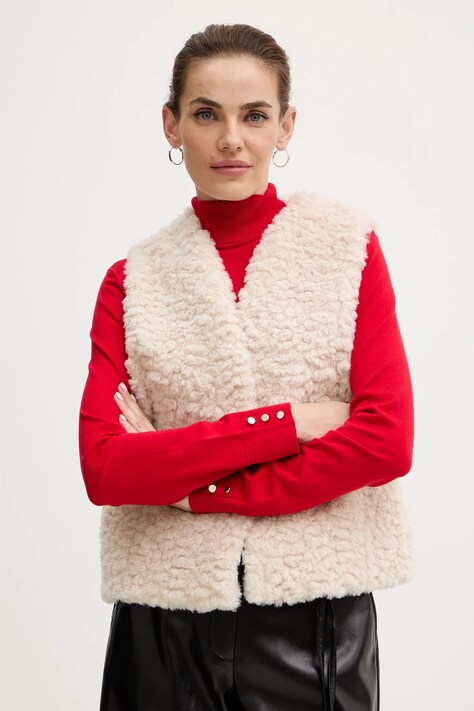 Morgan bezrękawnik kolor beżowy przejściowy 5GILOU