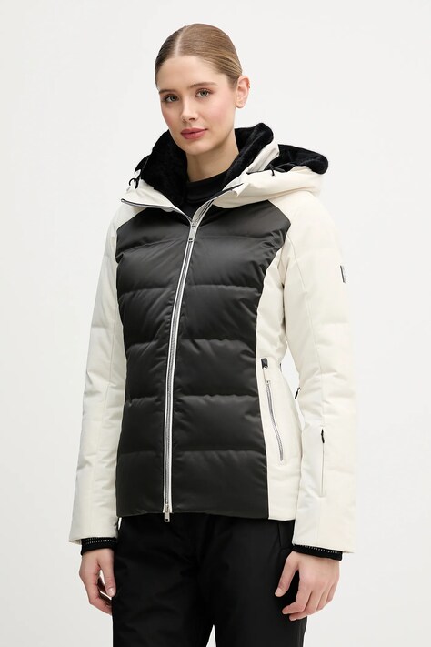 Descente kurtka narciarska puchowa MARY kolor beżowy DW5FDJ02LU