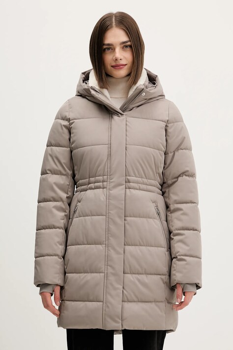 Hollister Co. kurtka kolor beżowy zimowa KI344-5028-400