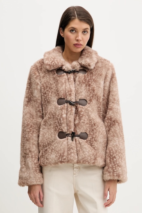 Hollister Co. kurtka kolor brązowy przejściowa oversize KI344-5046-101