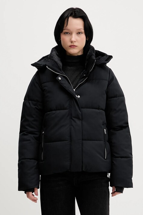 Hollister Co. kurtka kolor czarny zimowa KI344-5076-901