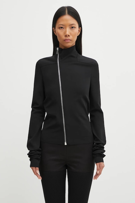 Jakna Rick Owens Lilies Gary črna barva, LI02E3702.JCVS