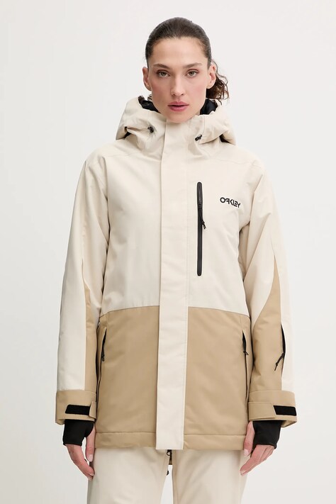 Oakley kurtka narciarska TNP TBT kolor beżowy FOA500472