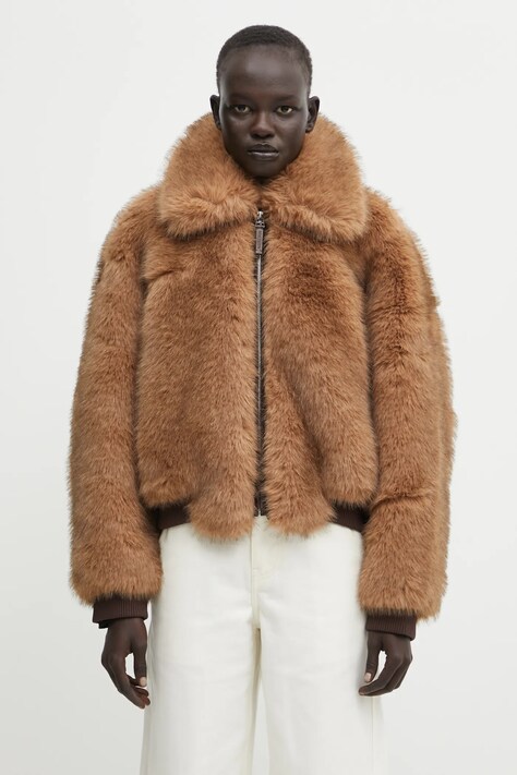 Bunda WRSTBHVR Gelija hnědá barva, přechodná, U5025TD.3233