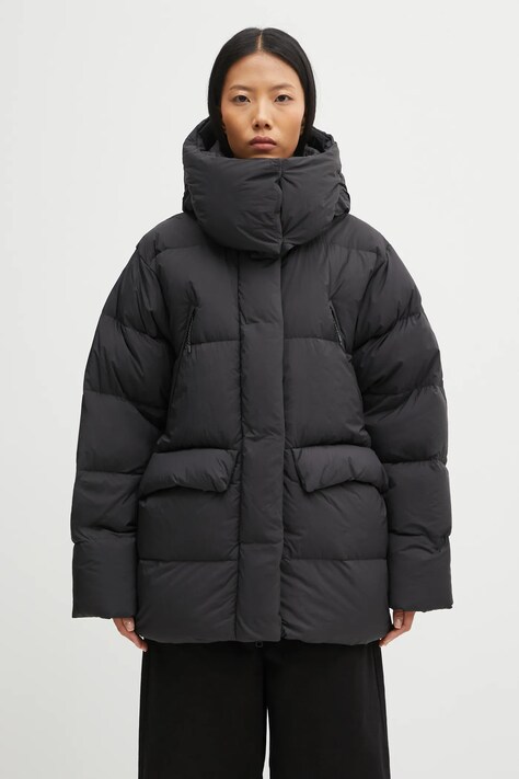 Helly Hansen kurtka puchowa W INSPIRE DOWN PUFFER kolor czarny zimowa oversize 53075
