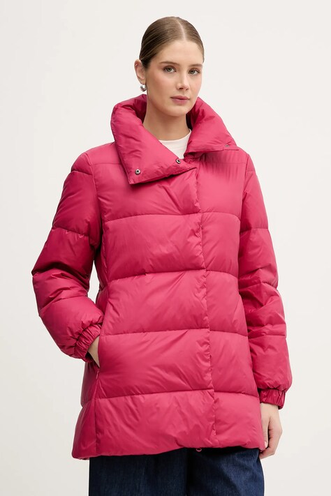 United Colors of Benetton kurtka puchowa kolor różowy zimowa 2NIWDN08X