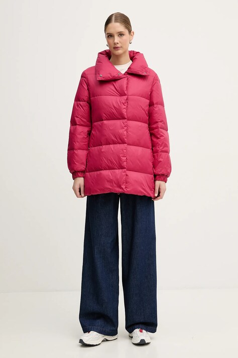 United Colors of Benetton kurtka puchowa kolor różowy zimowa 2NIWDN08X