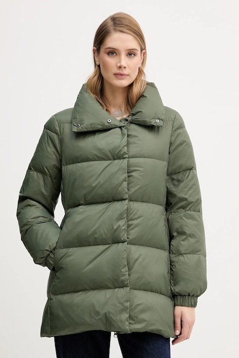 United Colors of Benetton kurtka puchowa kolor zielony zimowa 2NIWDN08X